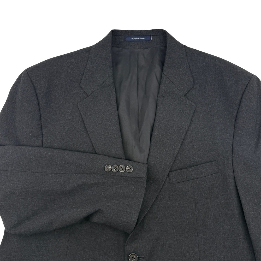 Chaps Ralph Lauren Mens 44R Blazer Grey Wool Cashmere 2 Button Jacket Canada